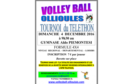 Tournoi Téléthon 2016